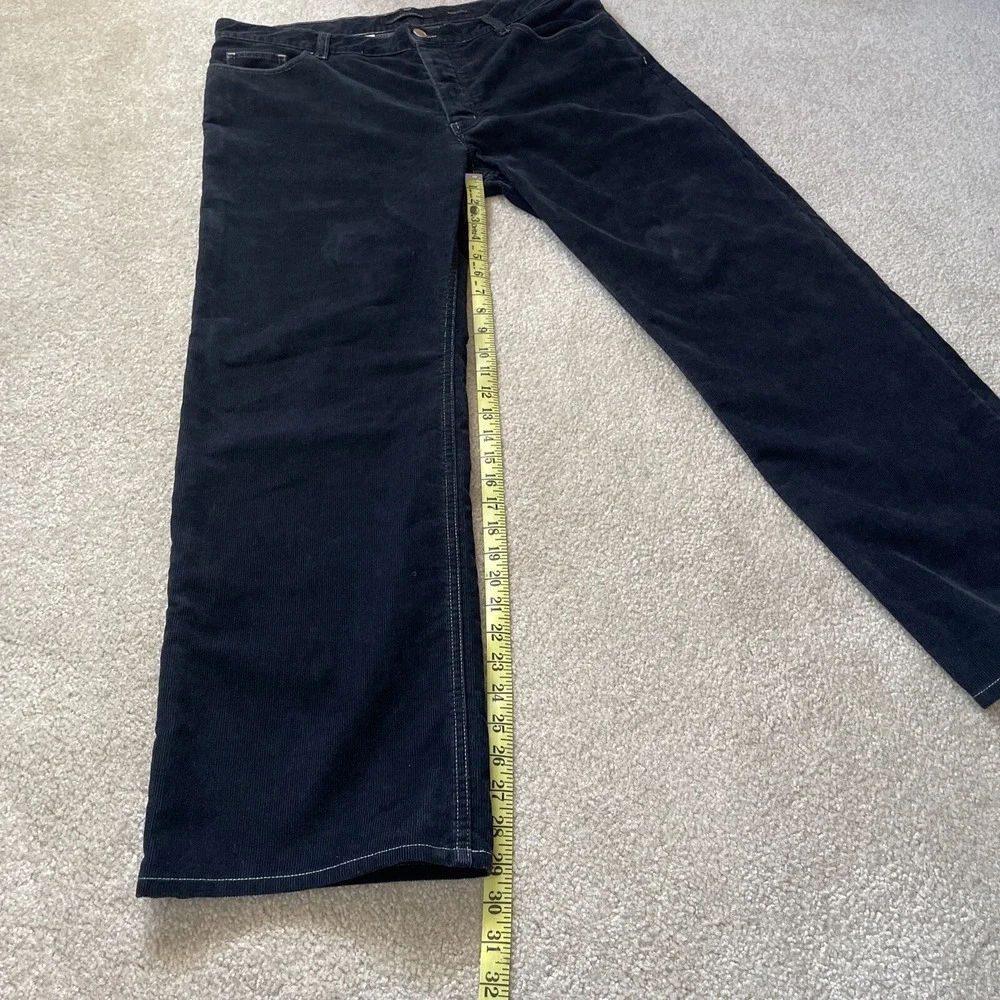 VTG Marc Jacobs Made in Italy Black Corduroy Pants Gibo SpA Men's US 38 RARE Y2K